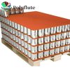 Corrugated plastic layer pads