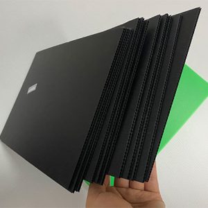 black corrugated plastic sheets