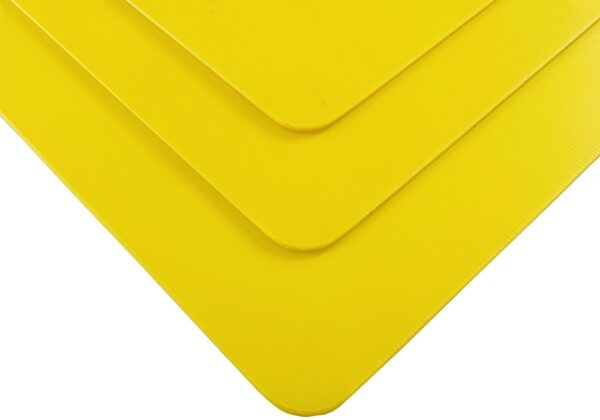 Custom yellow plastic tier sheets