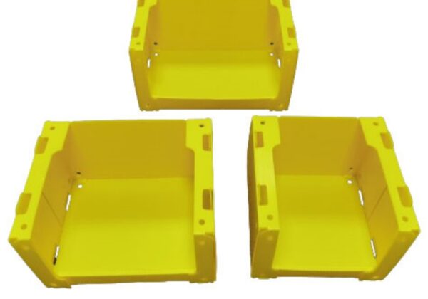 Yellow Corrugated Plastic Picking Bin for Warehouse