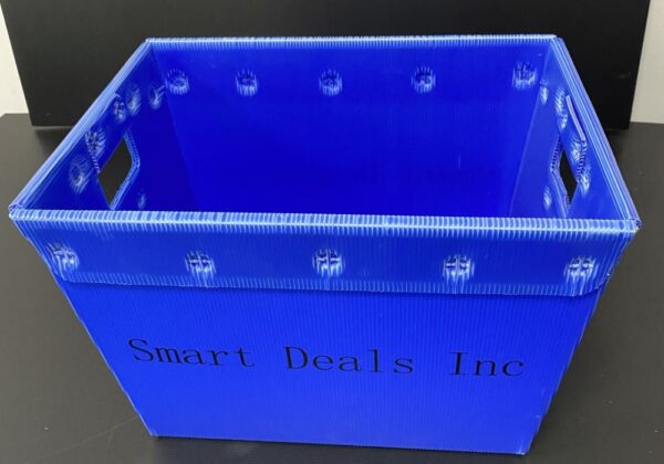 Reusable corrugated plastic mail totes